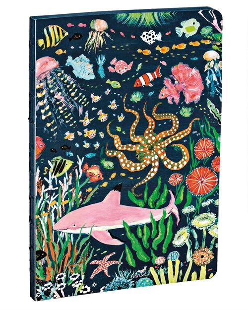 Pink Shark A5 Notebook (Paperback)