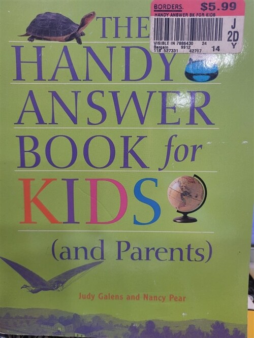 [중고] The Handy Answer Book for Kids (And Parents) (Paperback)