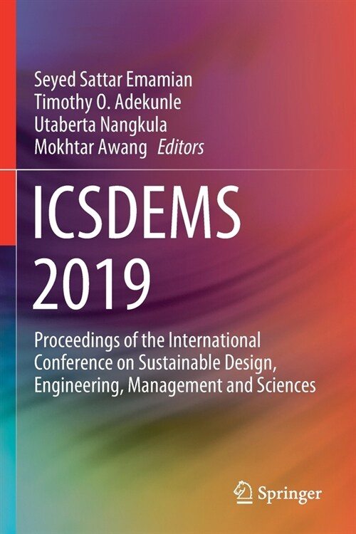 Icsdems 2019: Proceedings of the International Conference on Sustainable Design, Engineering, Management and Sciences (Paperback, 2021)