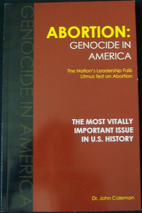 [중고] ABORTION : GENOCIDE IN AMERICA (Paper-back)