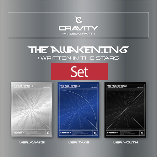 [SET] CRAVITY(크래비티) - 정규 1집 Part.1 [The Awakening :Written in the Stars][AWAKE+TAKE+YOUTH Ver.]