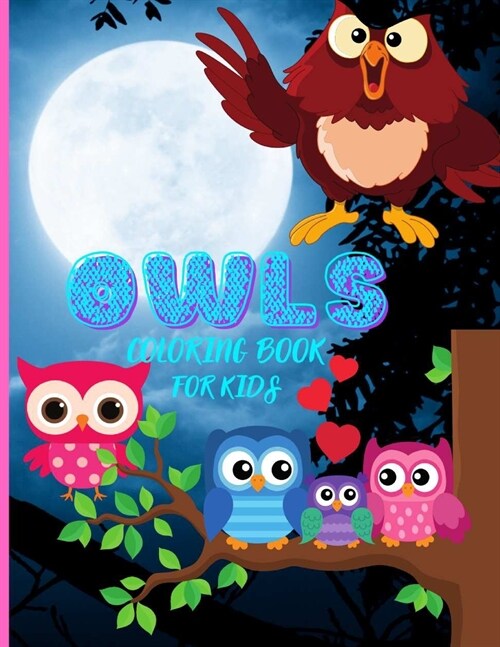 OWLS COLORING BOOK FOR KIDS (Paperback)