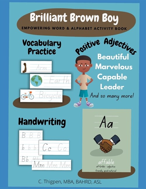 Brilliant Brown Boy - Empowering Word & Alphabet Activity Book (Paperback)