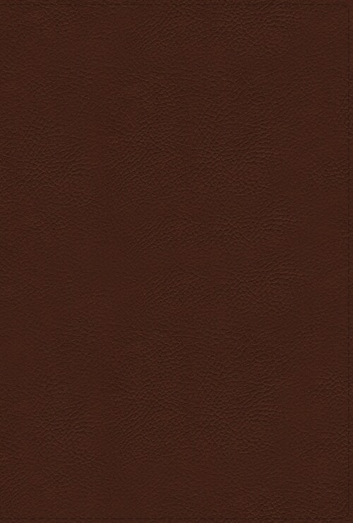 Niv, Thompson Chain-Reference Bible, Large Print, Genuine Leather, Cowhide, Brown, Red Letter, Art Gilded Edges, Comfort Print (Leather)