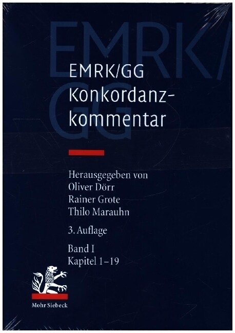 Emrk/Gg: Konkordanzkommentar Zum Europaischen Und Deutschen Grundrechtsschutz (Hardcover, 3)