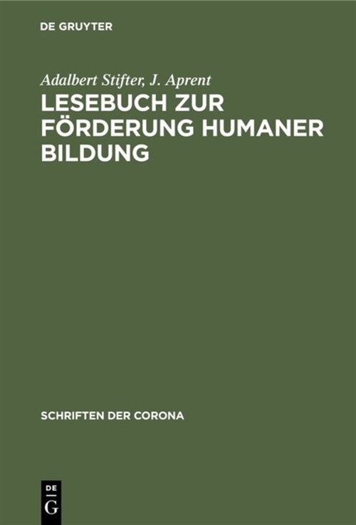 Lesebuch zur F?derung Humaner Bildung (Hardcover, Reprint 2019)