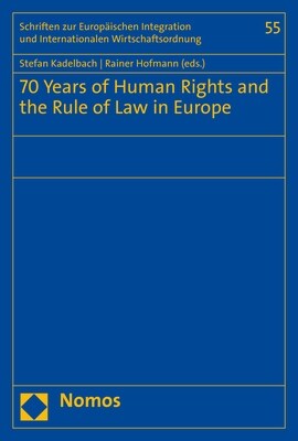70 Years of Human Rights and the Rule of Law in Europe (Paperback)