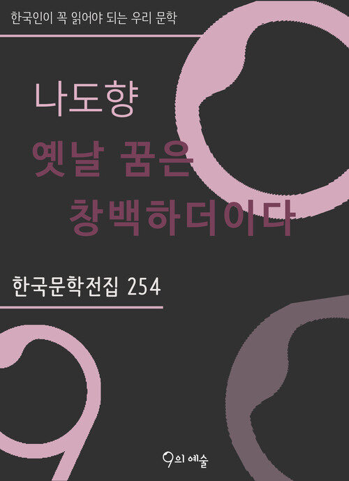 나도향 - 옛날 꿈은 창백하더이다