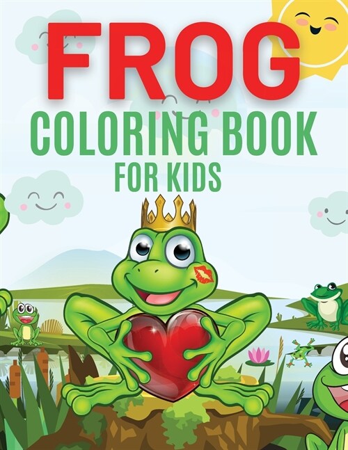 Frog Coloring Book For Kids (Paperback)