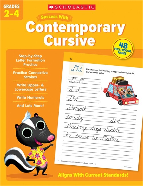 Scholastic Success with Contemporary Cursive Grades 2-4 Workbook (Paperback)