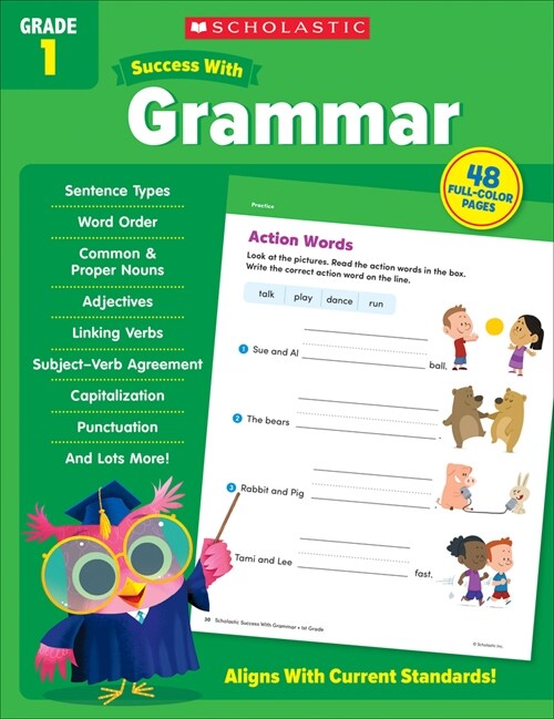 Scholastic Success with Grammar Grade 1 Workbook (Paperback)