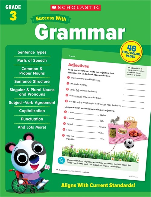 [중고] Scholastic Success with Grammar Grade 3 Workbook (Paperback)