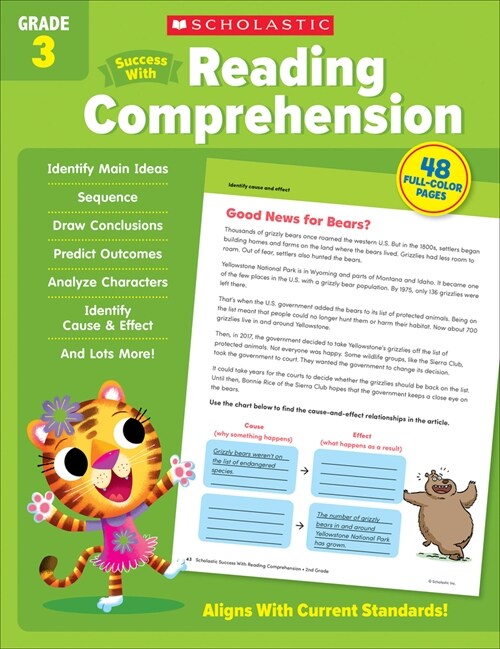 Scholastic Success with Reading Comprehension Grade 3 Workbook (Paperback)