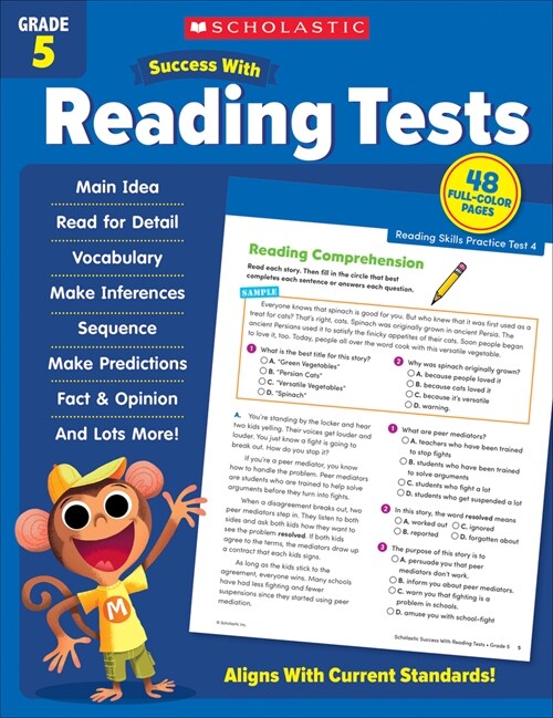 Scholastic Success with Reading Tests Grade 5 Workbook (Paperback)