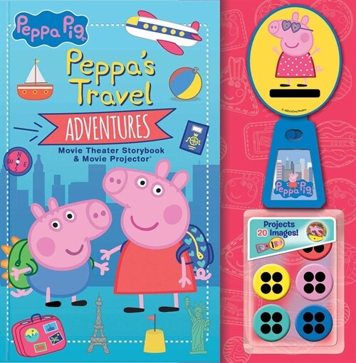 Peppa Pig: Peppas Travel Adventures Movie Theater Storybook & Movie Projector (Hardcover)
