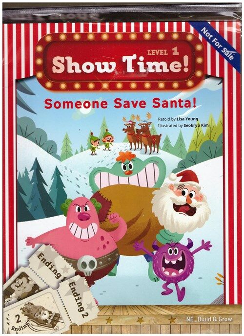 [중고] Show Time Level 1 : Someone save santa! (Story Book + MultiRom)