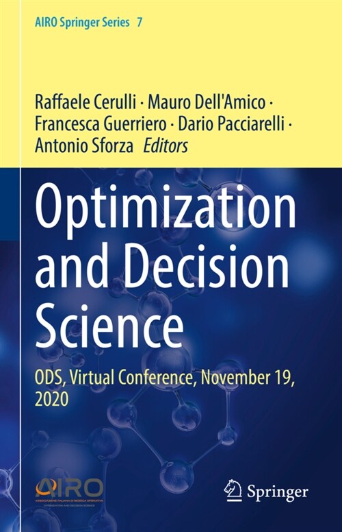 Optimization and Decision Science: Ods, Virtual Conference, November 19, 2020 (Hardcover, 2021)