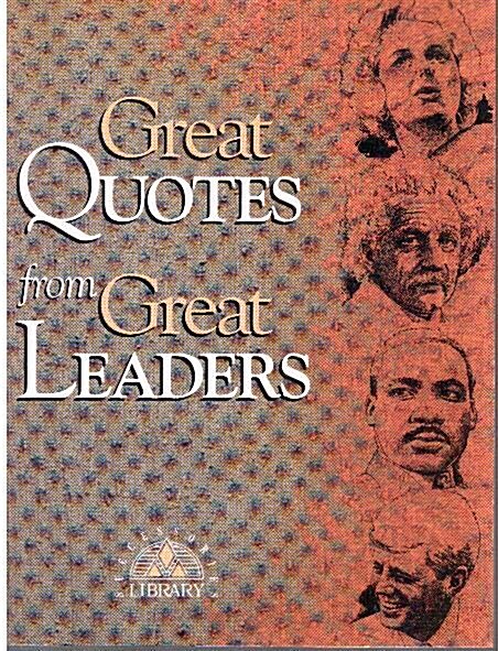 [중고] Great Quotes from Great Leaders (Paperback)