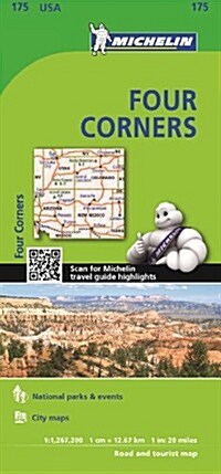 Michelin Four Corners Map (Folded)