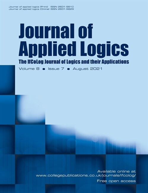 Journal of Applied Logics - IfCoLog Journal of Logics and their Applications. Volume 8, Issue 7: August 2021 (Paperback)