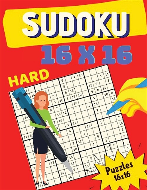 16 x 16 Sudoku Puzzle: Sudoku 16 x 16 Puzzles Book For Adults (Paperback)