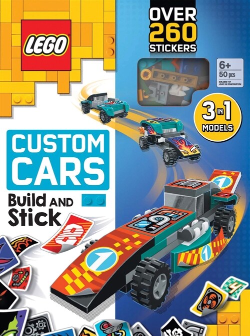 Lego(r) Books. Build and Stick: Custom Cars (Hardcover)