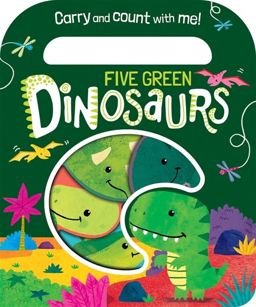 Five Green Dinosaurs (Board Book)