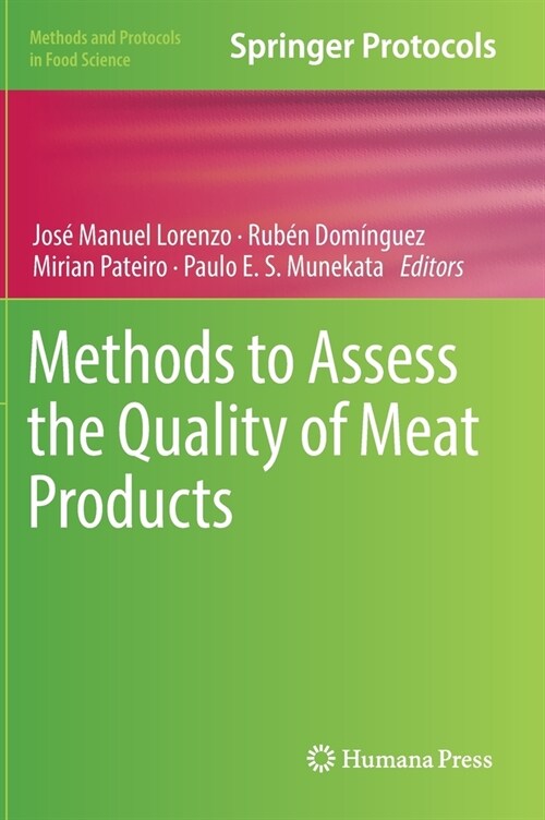 Methods to Assess the Quality of Meat Products (Hardcover)