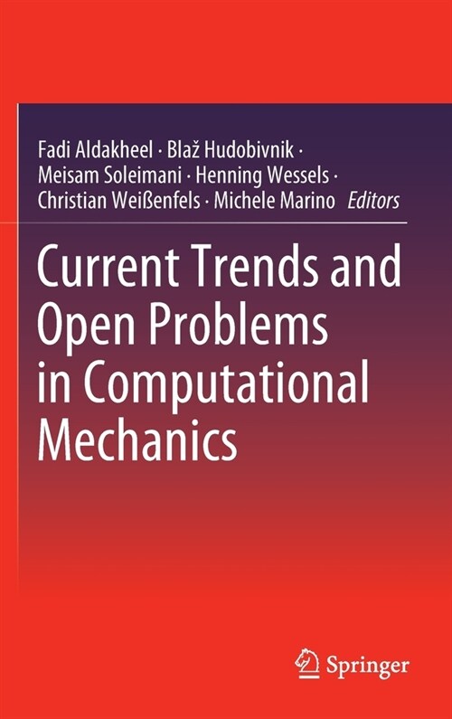 Current Trends and Open Problems in Computational Mechanics (Hardcover)
