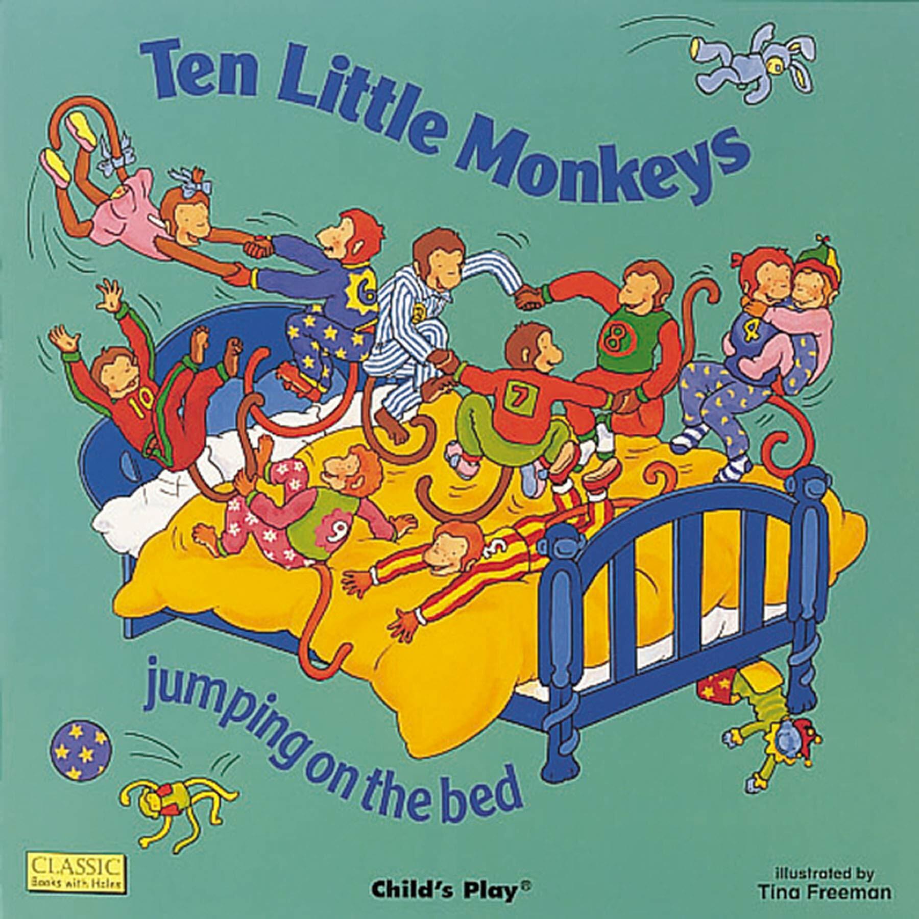 [중고] 노부영 마더구스 세이펜 Ten Little Monkeys Jumping on the Bed (Paperback)