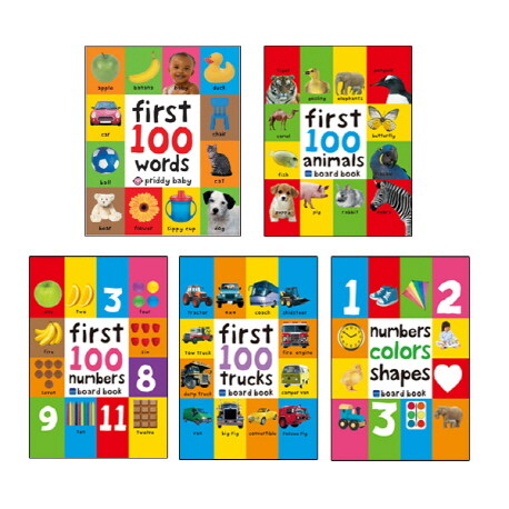 [중고] 우리아이 첫 영어사전 First 100 Collection 5종 세트 (Board Book 5권, 세이펜 에디션)
