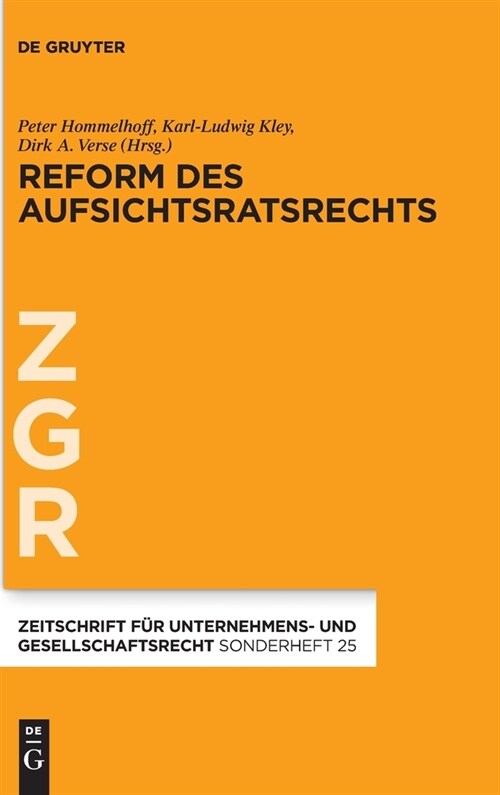 Reform des Aufsichtsratsrechts (Hardcover)