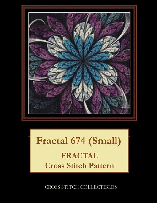 Fractal 674 (Small): Fractal Cross Stitch Pattern (Paperback)