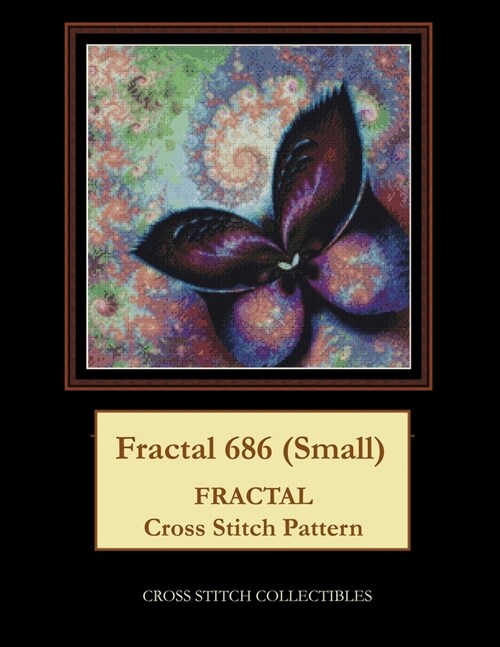 Fractal 686 (Small): Fractal Cross Stitch Pattern (Paperback)