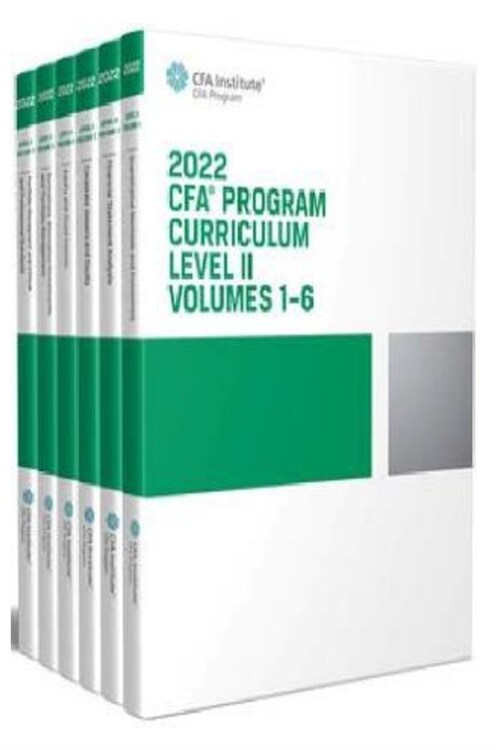 2022 CFA Program Curriculum Level II Box Set 1st Edition (Paperback)