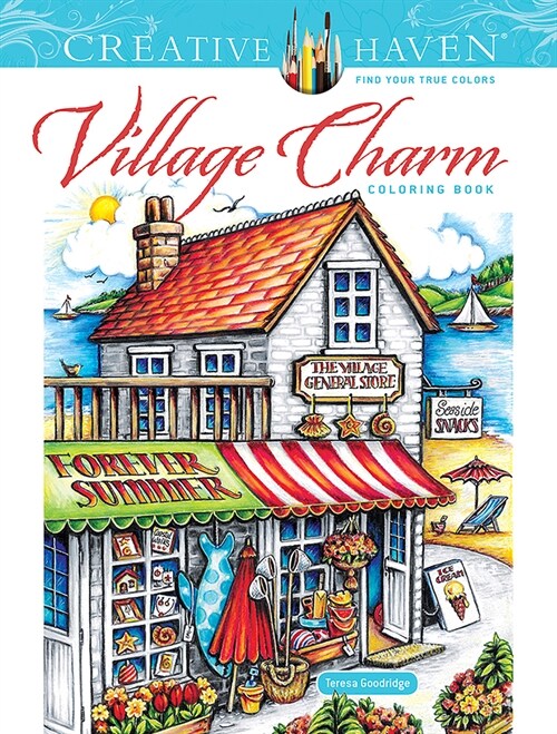 Creative Haven Village Charm Coloring Book (Paperback)