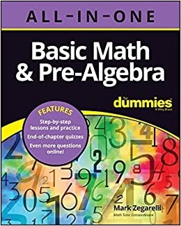 Basic Math & Pre-Algebra All-In-One for Dummies (+ Chapter Quizzes Online) (Paperback)