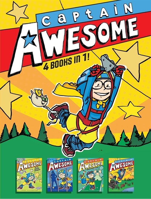 Captain Awesome 4 Books in 1! No. 3: Captain Awesome and the Missing Elephants; Captain Awesome vs. the Evil Babysitter; Captain Awesome Gets a Hole-I (Hardcover, Bind-Up)