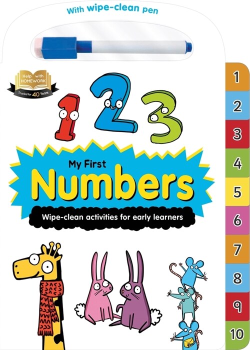 Help with Homework: My First Numbers-Wipe-Clean Activities for Early Learners: For 2+ Year-Olds-Includes Wipe-Clean Pen (Board Books)