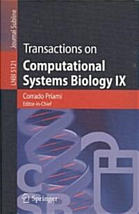 Transactions on Computational Systems Biology IX (Paperback)