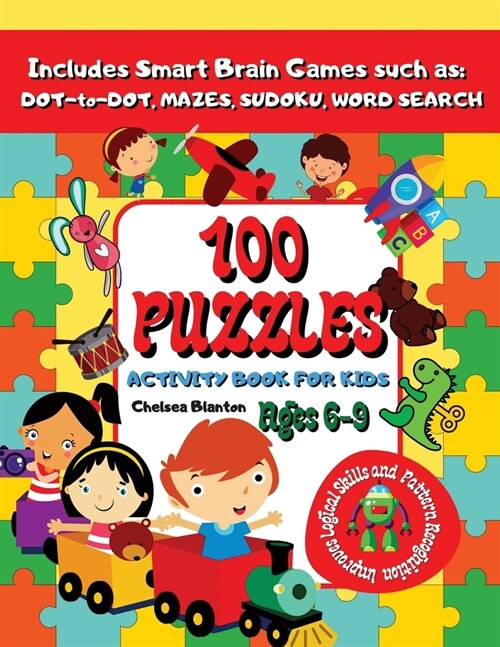100 Puzzles: Sequence and Reasoning Growth and Mindset Large Print Focus (Paperback)