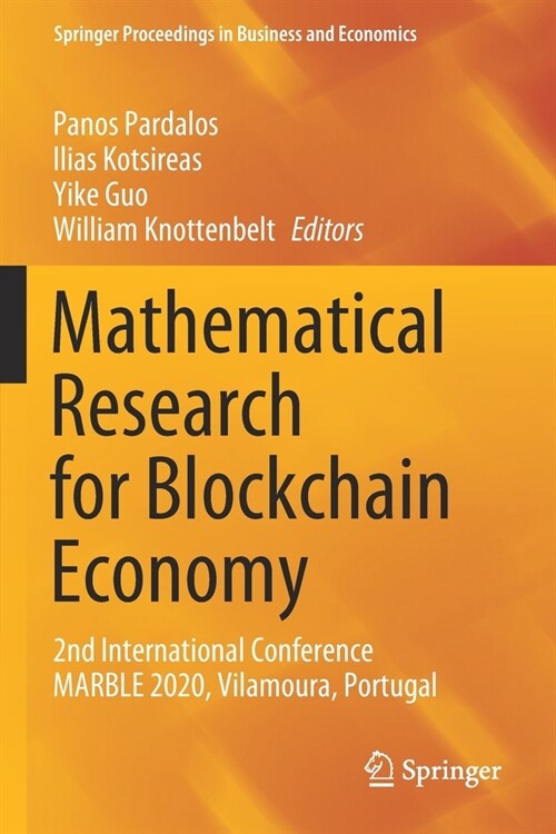 Mathematical Research for Blockchain Economy: 2nd International Conference MARBLE 2020, Vilamoura, Portugal (Paperback)