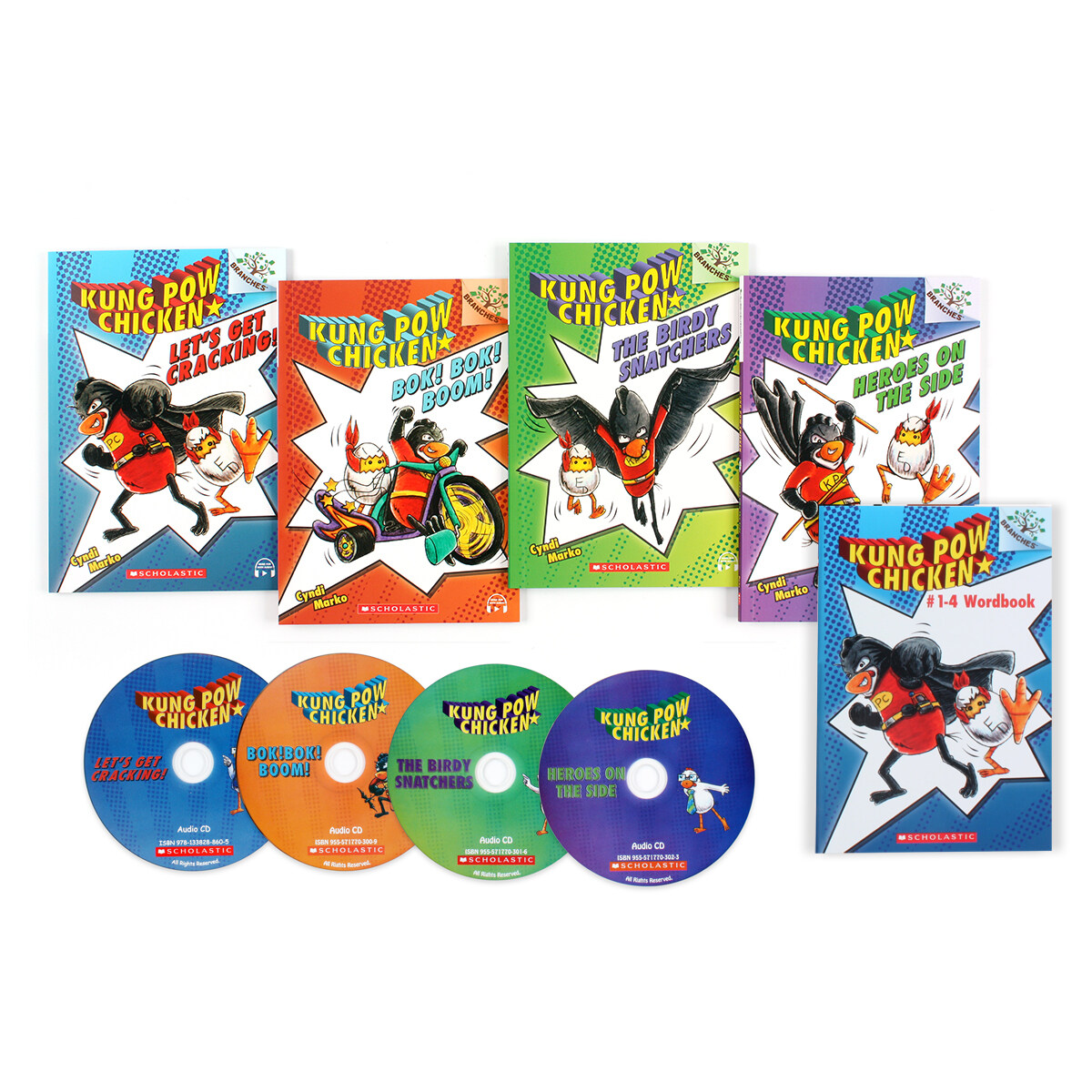 Kung Pow Chicken (Book+CD+Wordbook) 4종 세트 with StoryPlus QR코드