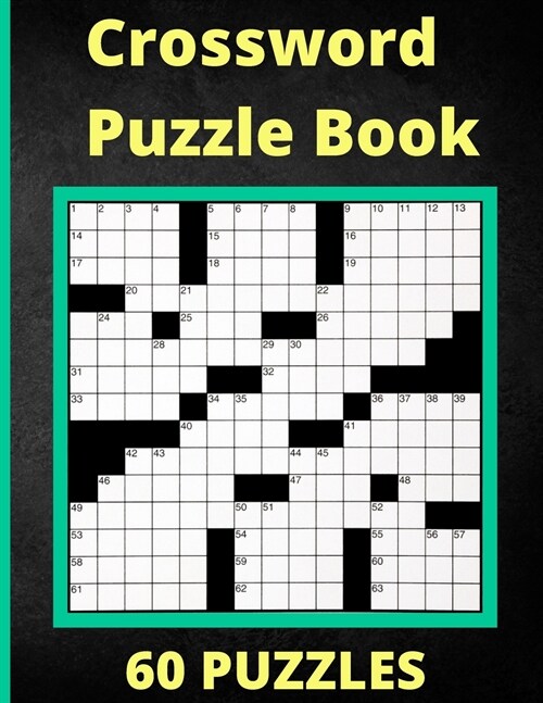 Crossword Puzzle Book 60 Puzzles: Activity Puzzlebook 60 Puzzles (Paperback)