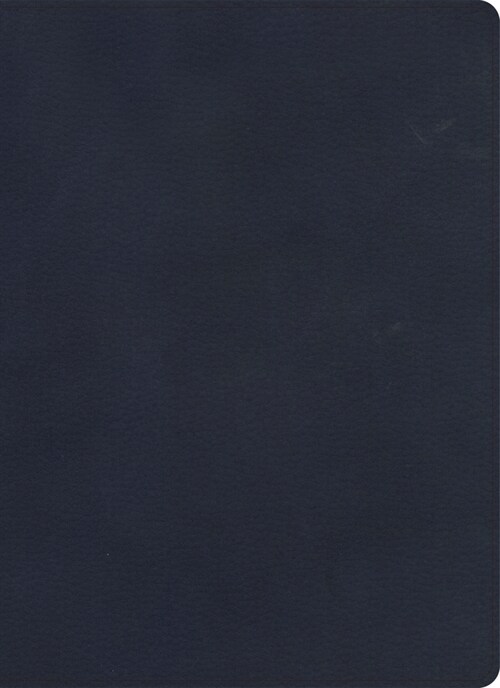 KJV Single-Column Wide-Margin Bible, Navy Leathertouch (Imitation Leather)