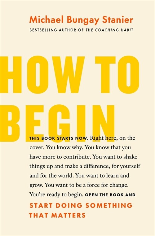 How to Begin: Start Doing Something That Matters (Paperback)