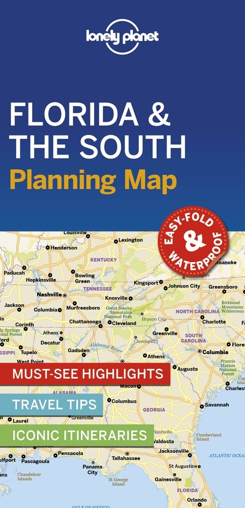 Lonely Planet Florida & the South Planning Map 1 (Folded)