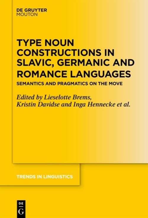 Type Noun Constructions in Slavic, Germanic and Romance Languages: Semantics and Pragmatics on the Move (Hardcover)