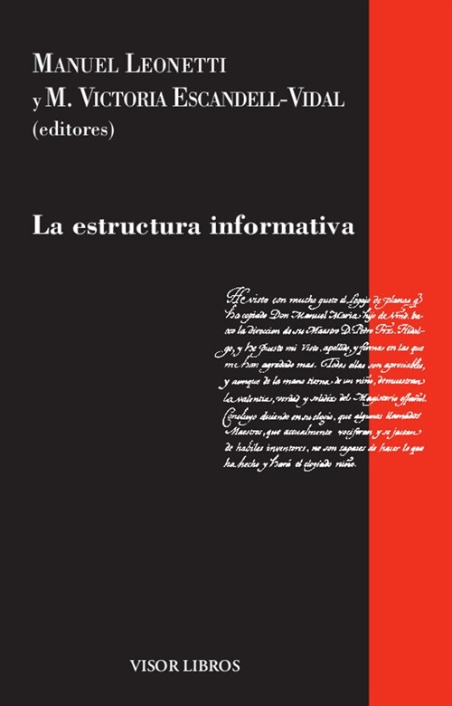 LA ESTRUCTURA INFORMATIVA (Hardcover)