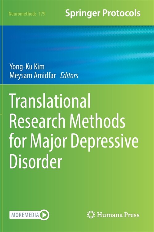 Translational Research Methods for Major Depressive Disorder (Hardcover)